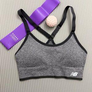 New Balance Charcoal Sports Bra